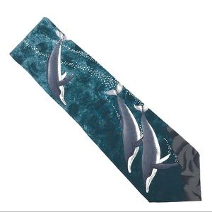 WWF World Wildlife Federation tie, humpback whales